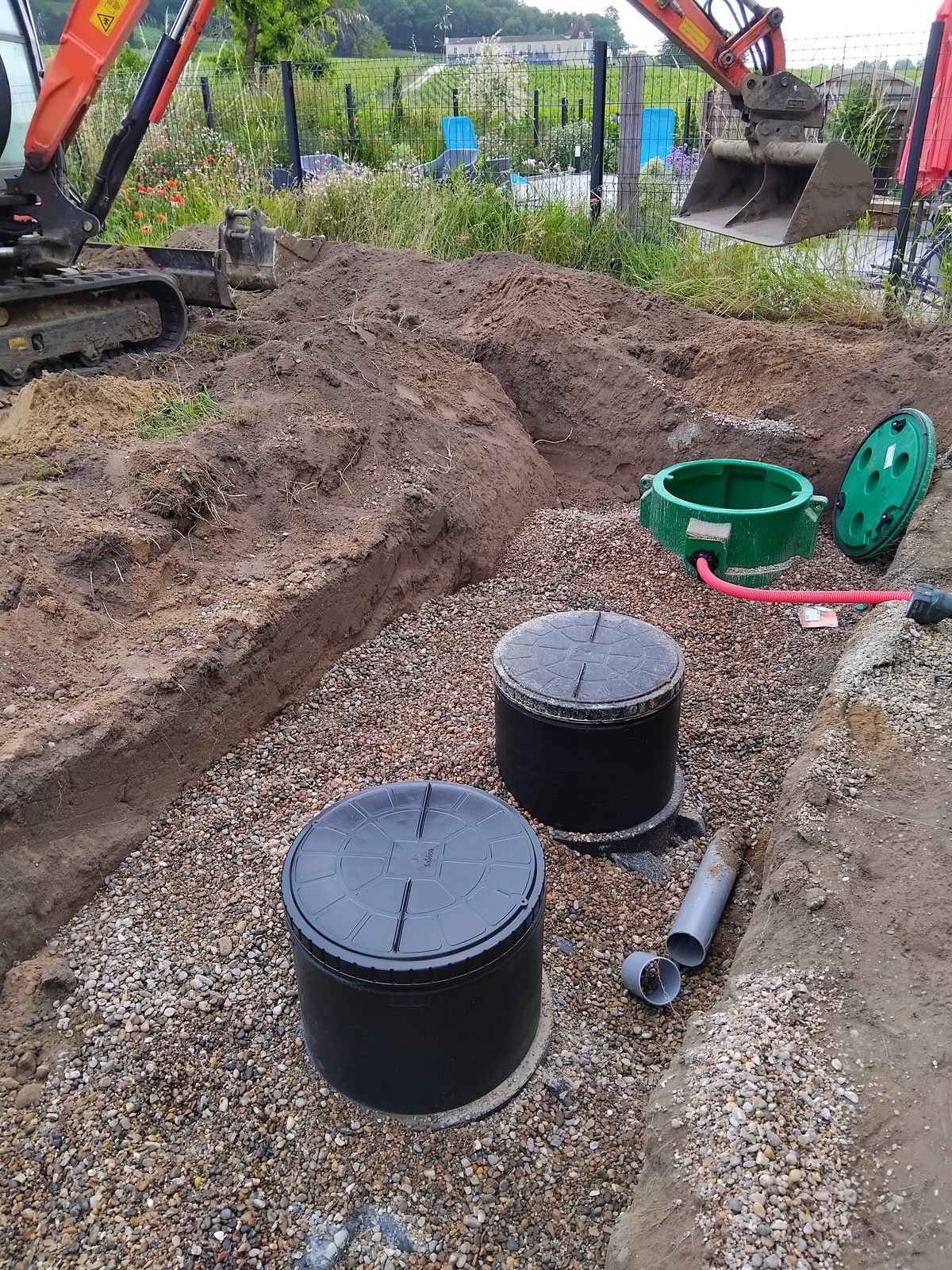 Assainissement & pose de clôture