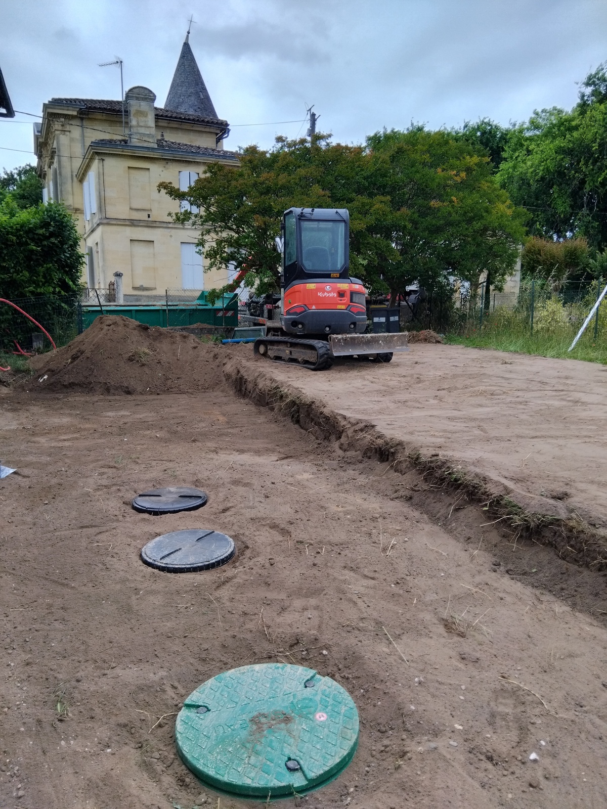 Assainissement & pose de clôture