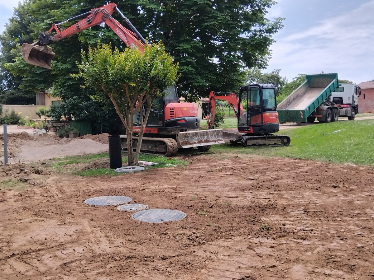 Assainissement & pose de clôture